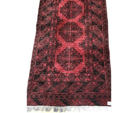 Large Red Ground Runner Approx 208cm x 24cm