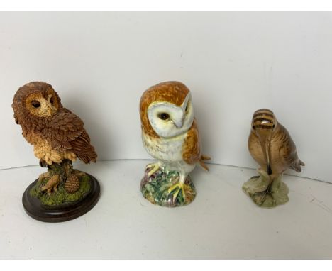 Beswick Owl, Goebel Curlew and Country Artists Owl 