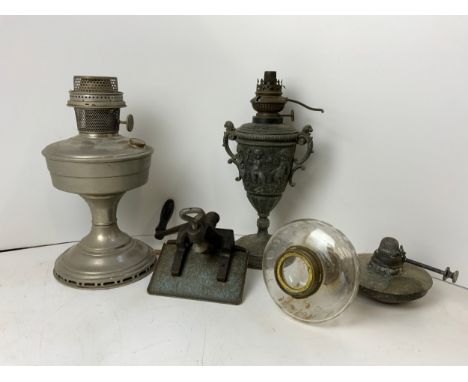 Leather/Card Crimper and Oil Lamp Parts 
