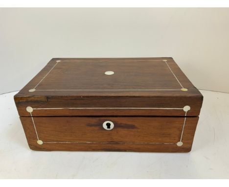 Rosewood Trinket Box with Key 
