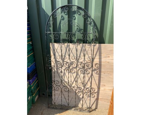 Arch Top Metal Garden Gate - 78cm W x 180cm H 