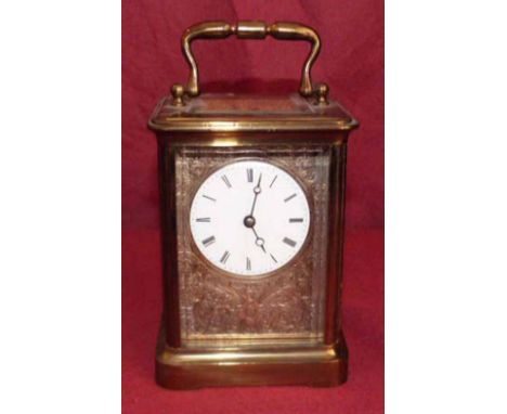 H - 19th Century French Carriage Clock Condition report: see terms and conditions.