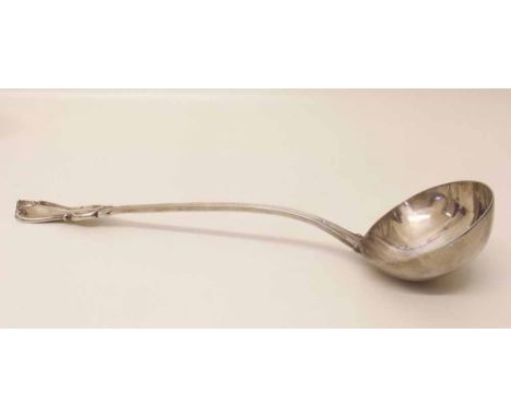Victorian silver soup ladle. Condition report: see terms and conditions.