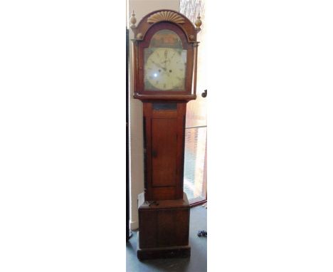 A 19TH CENTURY MAHOGANY CASED LONGCASE CLOCK  with 8-day movement, the dial with subsidiary seconds dial and date aperture, p