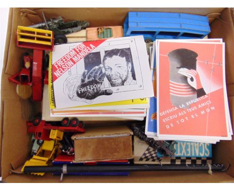 ASSORTED COLLECTABLES comprising a Scalextric No.C/67, Lotus, red, racing number '3', boxed; a Tri-ang Minic Motorway Rolls-R