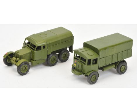 B &amp; B Military White Metal pair comprising of (1) No. 1 AEC Matador Gun Tractor and (2) No. 22 Scammell Pioneer R100 Gun 
