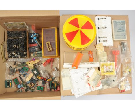 Dinky Toys, Corgi Toys &amp; Similar mixed group of mainly Accessories to include Police boxes, Tyres, Corgi Fairground ride 