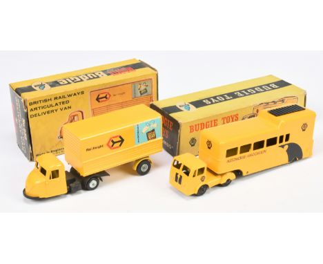 Budgie Toys pair of Commercials comprising of (1) 238 British Railways Delivery Van and (2) Mobile Traffic Control Unit "Jumb