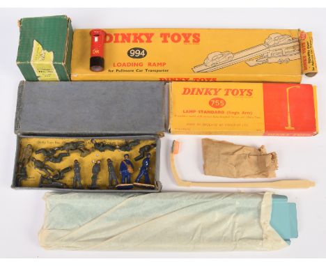 Dinky Toys mixed group of Figures and Accessories to include (1) 760 Pillar box containing 1 example, (2) assortment of Figur