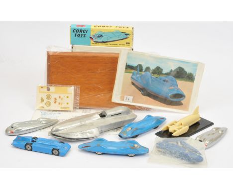 Corgi &amp; Similar mixed group of Racing Record Vehicles and Vehicle Kits to include Bluebird and others (see photo). Condit