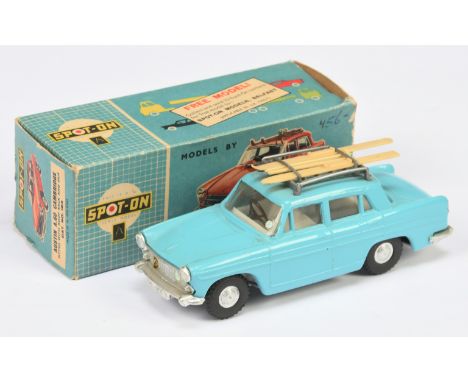 Triang Spot-On 184 Austin A.60 Cambridge Saloon - Light blue body with white interior and black steering wheel, grey/silver r