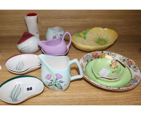 A group of Carltonware and other mid 20th century ceramics