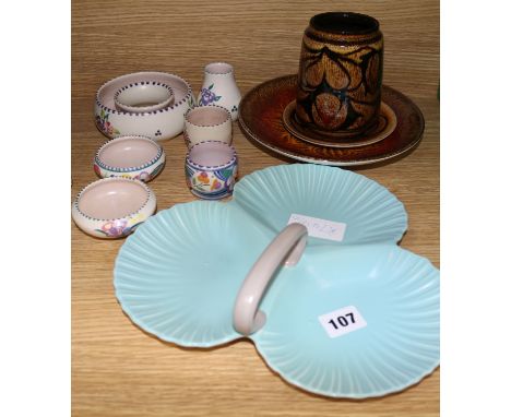 A group of Poole pottery