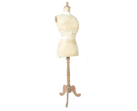 A 19th century Victorian Industrial shop / haberdashery tailors dummy / mannequin by Harris &amp; Sheldon of Stafford St, Bir