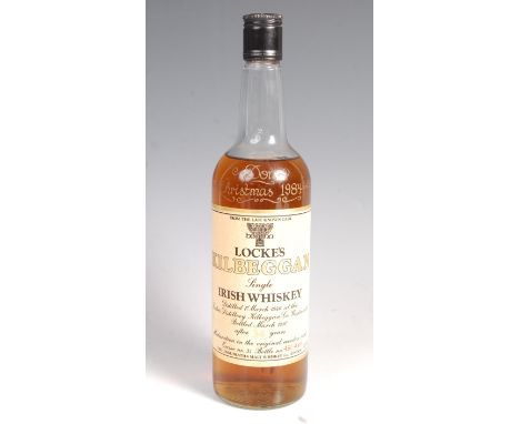 Locke's Kilbeggan - Single Malt Irish Whisky - A vintage bottle distilled 1946 bottled March 1980 numbered 431/480, Uisge Bea