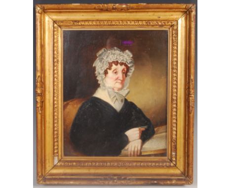 Sarah Siddons (Welsh-born English actress 1755-1831) A 19th Century&nbsp;oil on board portrait study of Sarah SIddons as an e