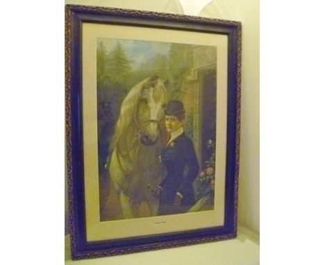 AFTER GEORGE WRIGHT "The First of November" a hunting print, 34cm x 50cm, mounted in glazed frame, together with "A Family Fr
