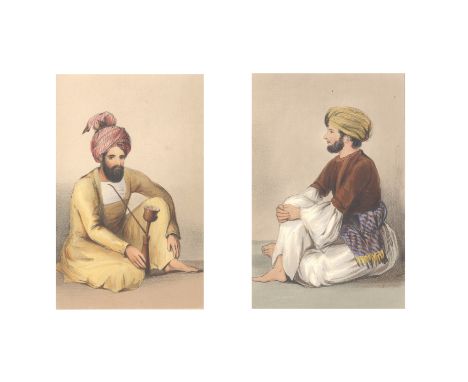 [EYRE (VINCENT)]Portraits of the Cabul Prisoners,  32 hand-coloured lithographed plates (25 portraits; 7 landscapes) on card 