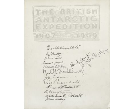 SHACKLETON (ERNEST HENRY)[The Heart of the Antarctic] The Antarctic Book. Winter Quarters 1907-1909, ONE OF 300 COPIES,  sign
