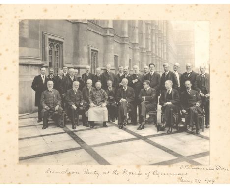 SHACKLETON (ERNEST HENRY)STONE (BENJAMIN) 'Luncheon Party [including Shackleton and A.J. Balfour] at the House of Commons, Ju