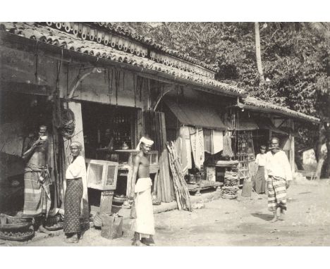 PLATE (ALFRED AND CLARA)Group of 37 photographs of Sri Lanka and 2 of India by Plâté,  platinum prints, studio inkstamps on v