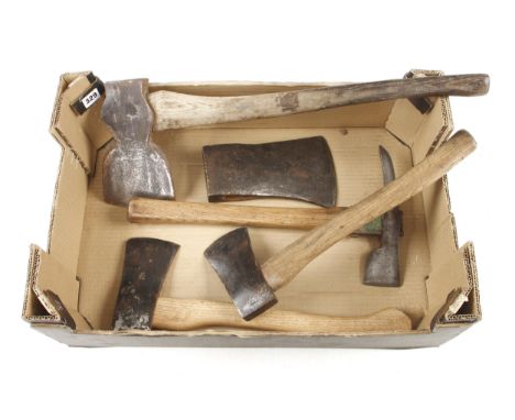 An axe head and 4 other axes G+ 