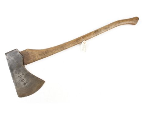 A wide blade felling axe by WHITEHOUSE with 7" edge G+ 
