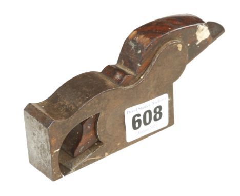 A 1" steel bullnose plane by PRESTON with orig iron, some light rust G+ 