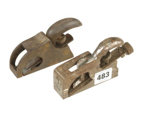 An English STANLEY No 90J and a RECORD No 077A, some light rust G 