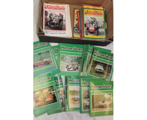 Various motoring magazines including two complete years of the Automobile Magazine 1985 and 1988, Motor Sport magazines 1977 