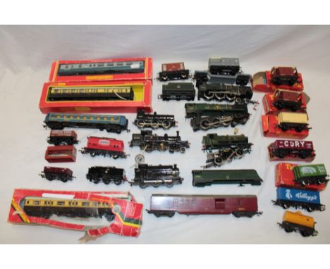A selection of various 00 gauge railway including Hornby boxed Inter-city coach, 00 gauge Royal Scot locomotive and tender, v