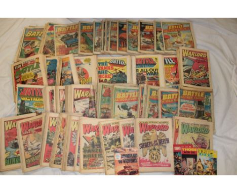 A selection of 1970's comics including Bullet, War Lord and others etc.