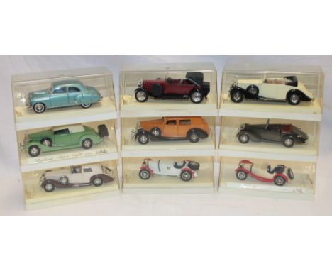 Nine mint and boxed Solido vintage diecast vehicles