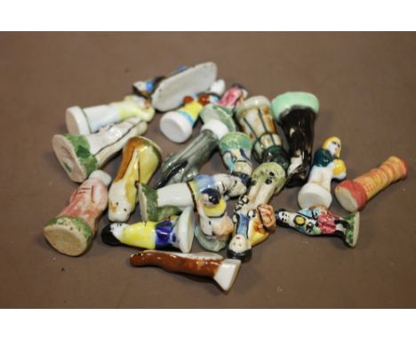 A QUANTITY OF VINTAGE CERAMIC CAKE DECORATIONS