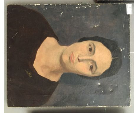 John S. Aumonier (circa 1903-1940): Portrait of a lady, oil on canvas, 46 x 38 cm; together with a further portrait of a youn