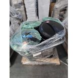 Pallet of Garbage cans