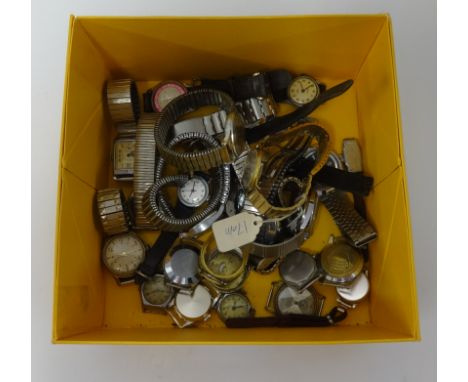 Twenty-eight vintage wristwatches.