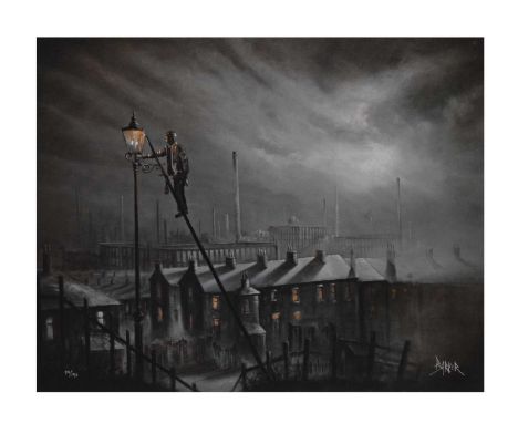 Bob Barker (b.1954) - Signed limited edition giclée print - 'With Ladder &amp; With Light', 94/195, 51cm x 64cm, framed Washi