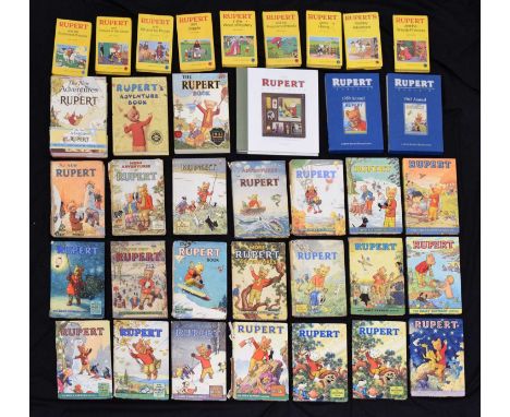 Tourtel, Mary - Extensive collection of Rupert Annuals 1950s onwards, including 1950-1958, 1960s and 1970s issues, and furthe