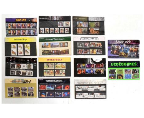 Large collection of Royal Mail mint postage stamp presentation packs 1967 to 2020 to include; Elizabeth II 90th Birthday, ani