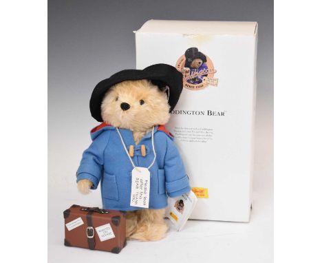 Steiff  - Limited Edition 2007 Paddington Bear (354724), 00606/1500, with suitcase, tag and box, 29cm high