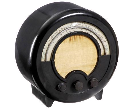 Radioempfänger Round Ekco AC 76 Superhétérodyne, um 1935  Ekco Radio, Brüssel. 5 Röhren, Langwelle und Mittelwelle, 210-250 V