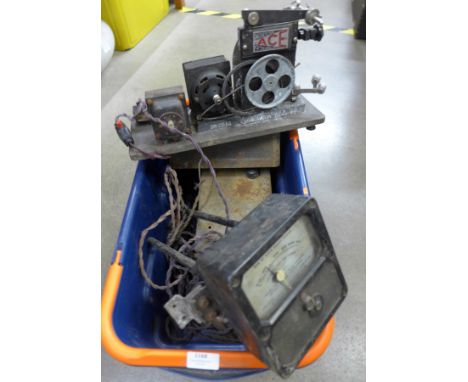 A Pathescope projector and parts **PLEASE NOTE THIS LOT IS NOT ELIGIBLE FOR POSTING AND PACKING** 