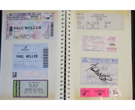 THE JAM - a photo album filled with The Jam and related tickets and VIP passes (The Jam, Paul Weller and From The Jam). Inclu