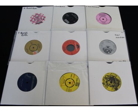 ROCK/PROG/NWOBHM - Smashing pack of 15 x 7" singles. Artists/titles include Haze - The Night (MUSH 1), Jonesy - Ricochet (Daw