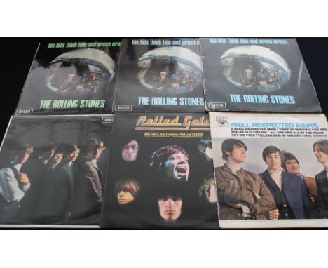 ROLLING STONES/CLASSIC ROCK - Well presented selection of 8 x Stones LPs with a nice comp each from The Who and The Kinks. St