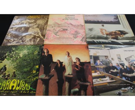CARAVAN - Super selection of 11 x LPs with collectible early pressings with modern reissues. Titles include Waterloo Lily (SD