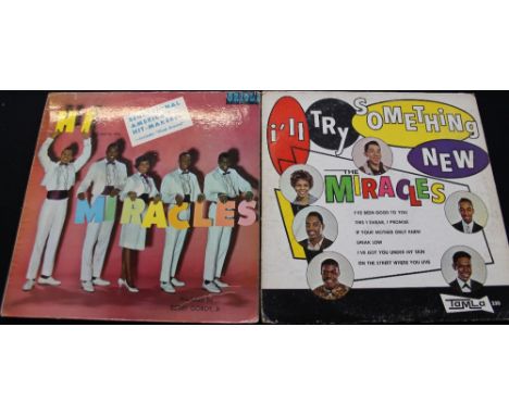 THE MIRACLES - 2 x rare LPs from the 'Sensational American Hit-Makers!' The albums are I'll Try Something New (Tamla 230 whit