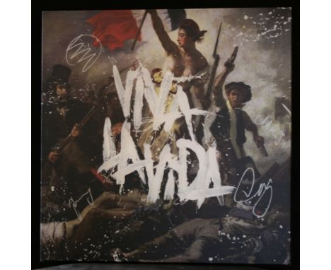 COLDPLAY - limited edition lithograph print on canvas featuring the artwork for the Coldplay album "Viva la Vida" that has be