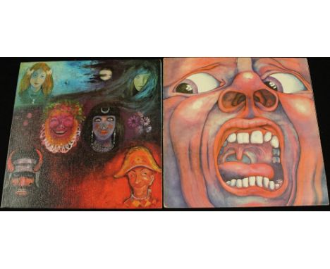 KING CRIMSON - 2 x collectible original pressing LPs. Titles are In The Court Of The Crimson King (ILPS 9111 - A2/B4 original